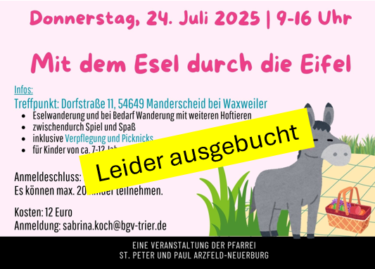 Flyer Esen ausgebucht